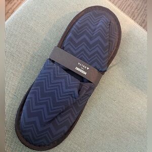 NEW Missoni Navy Blue Delta One First Class Luxury Chevron Slippers Gift